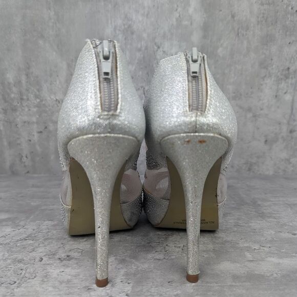 Sparkle Rhinestone Top Moda High Heels Size 6.5 - Picture 5 of 6